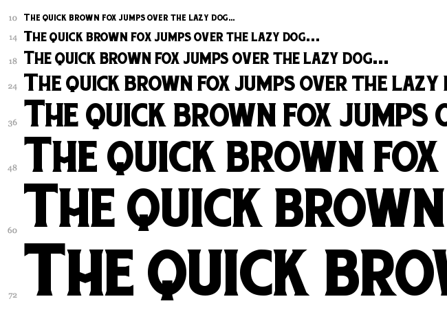 Chuck Noon font waterfall